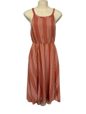 Torrid 0 stripe sundress clay pink pockets Summer Vacation